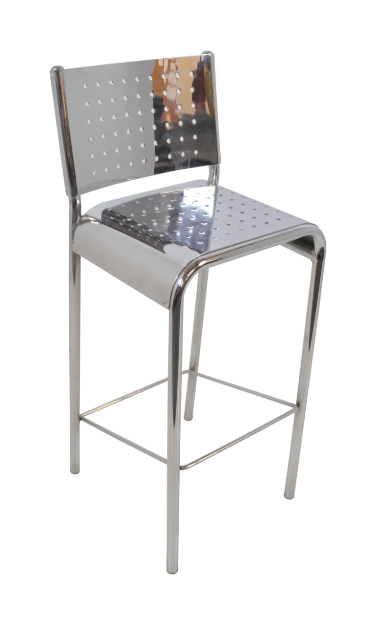 Banqueta Iron Cromada H 1.0 x L 0.41 x P 0.44
