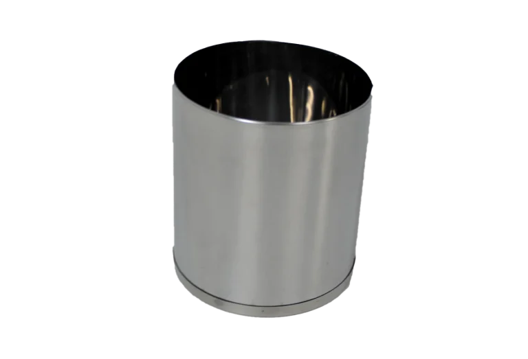 Lixeira Cromada H 0.70 D 0