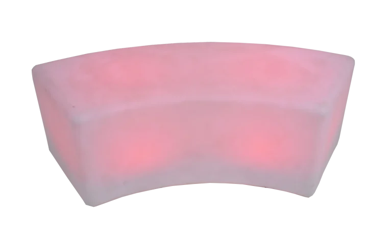 Pufe Curvo Led H 0.40 L 1.20 P 0